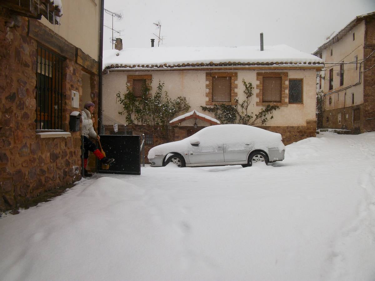 La nieve cubre La Rioja