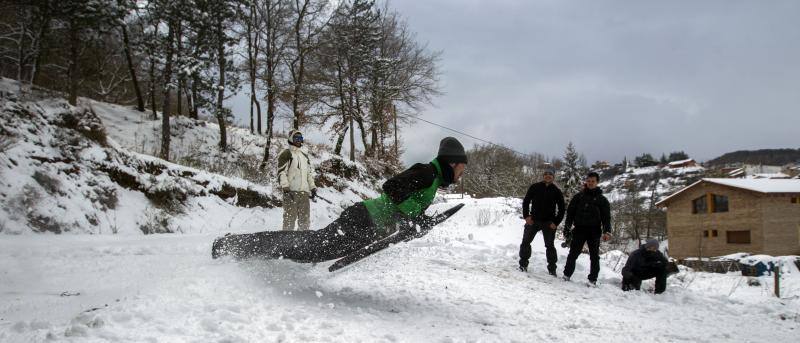 La nieve cubre La Rioja