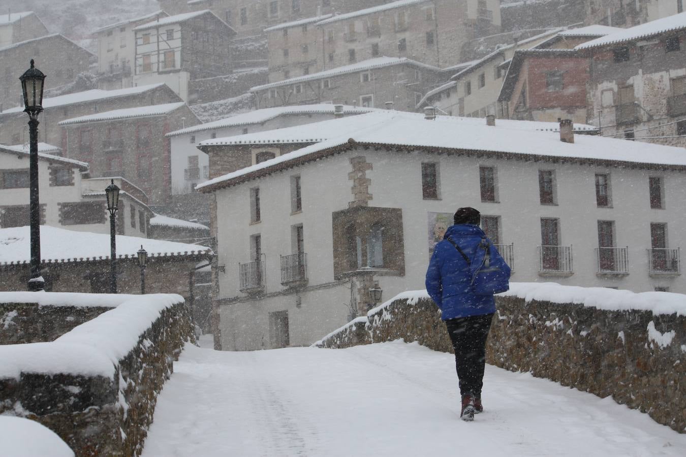 La nieve cubre La Rioja