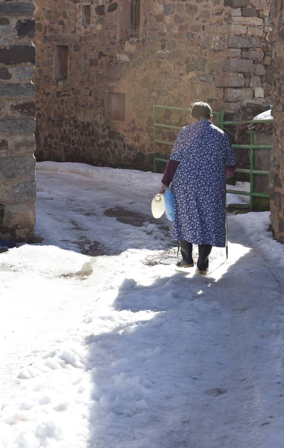 Las calles se hielan en Muro en Cameros