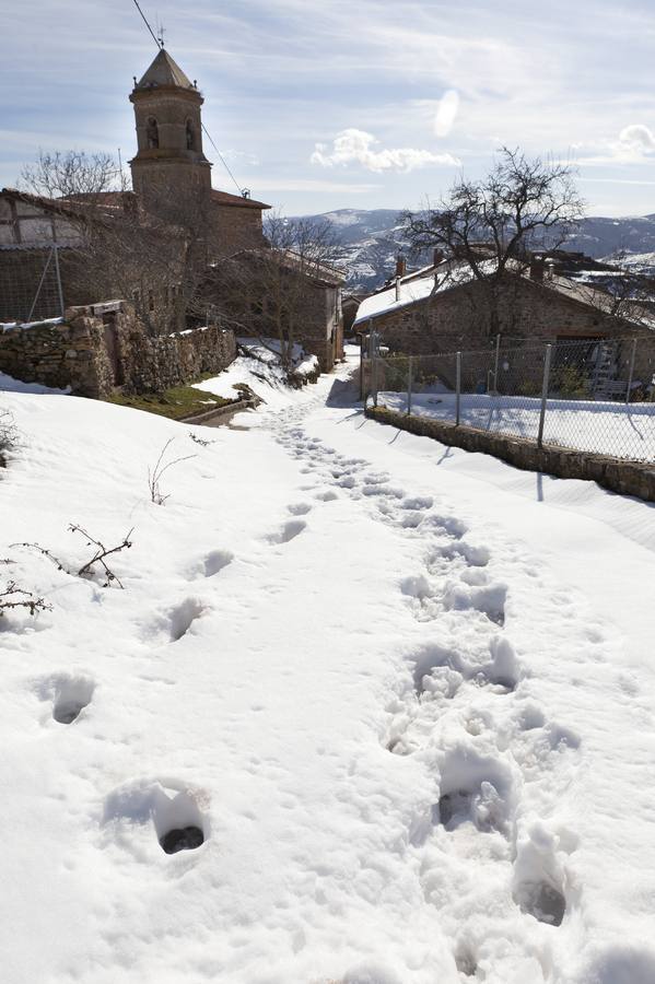 Las calles se hielan en Muro en Cameros