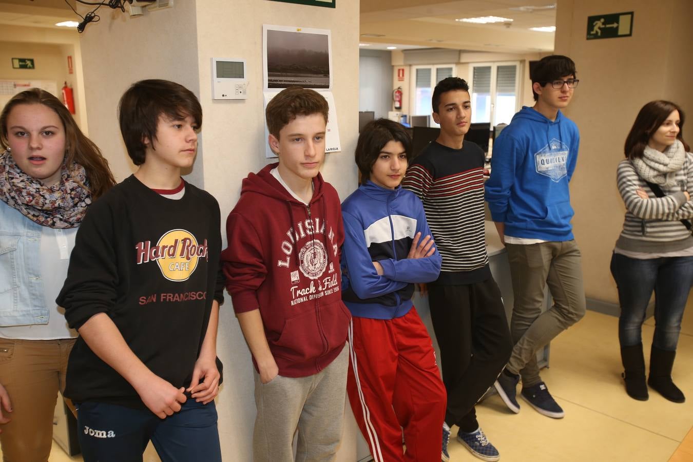 Visita de alumnos del Escultor Daniel