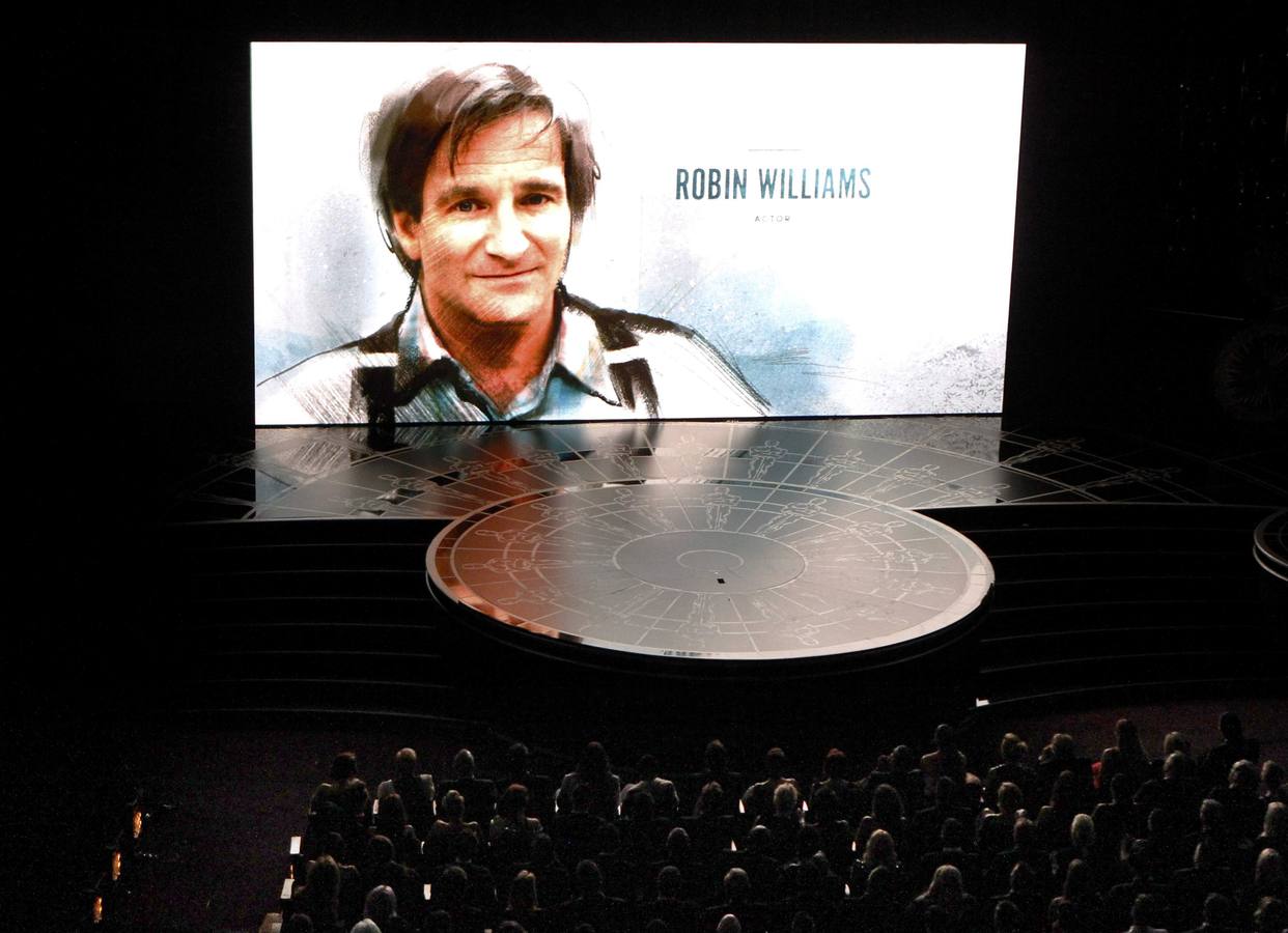 Robin Williams ha sido otro de los intérpretes recordados durante el acto 'In memoriam'.