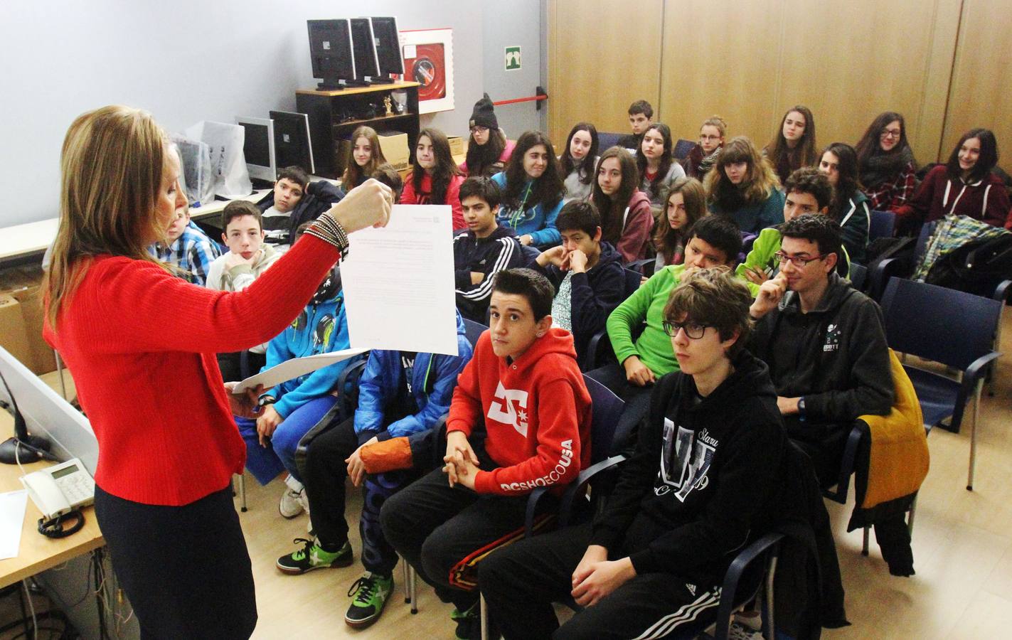 Visita de los alumnos del IES Escultor Daniel