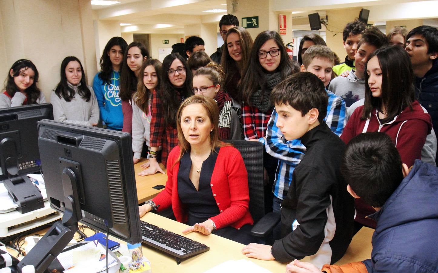 Visita de los alumnos del IES Escultor Daniel