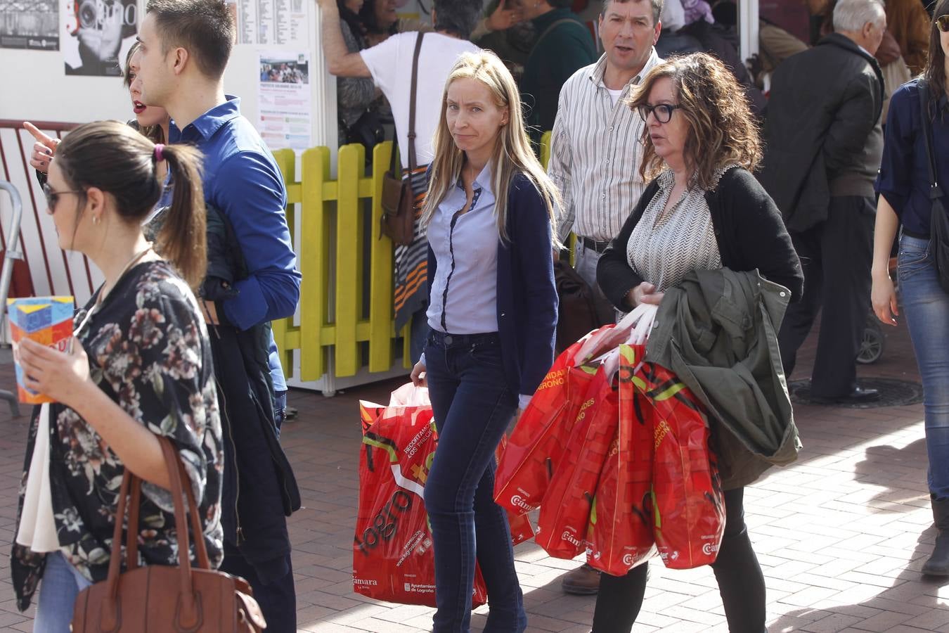 De compras en el mismo centro