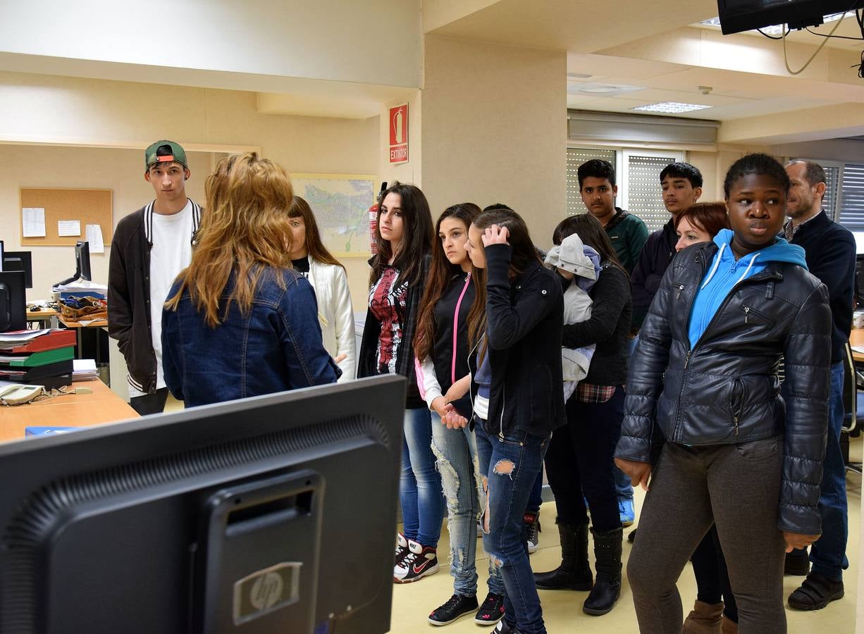 Visita de los alumnos de Escolapios