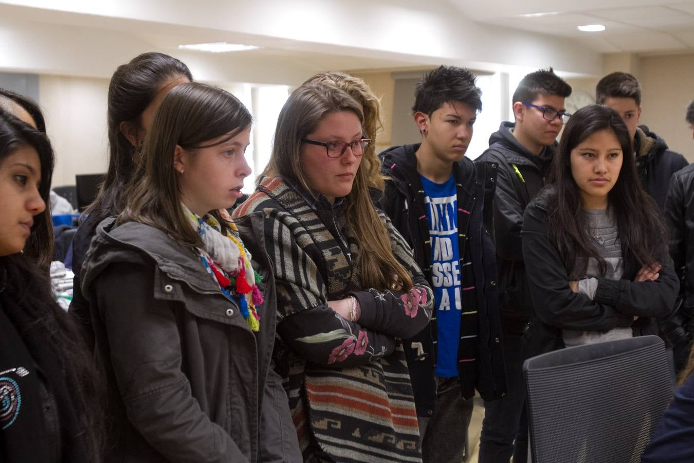 Visita de los alumnos de Jesuitas