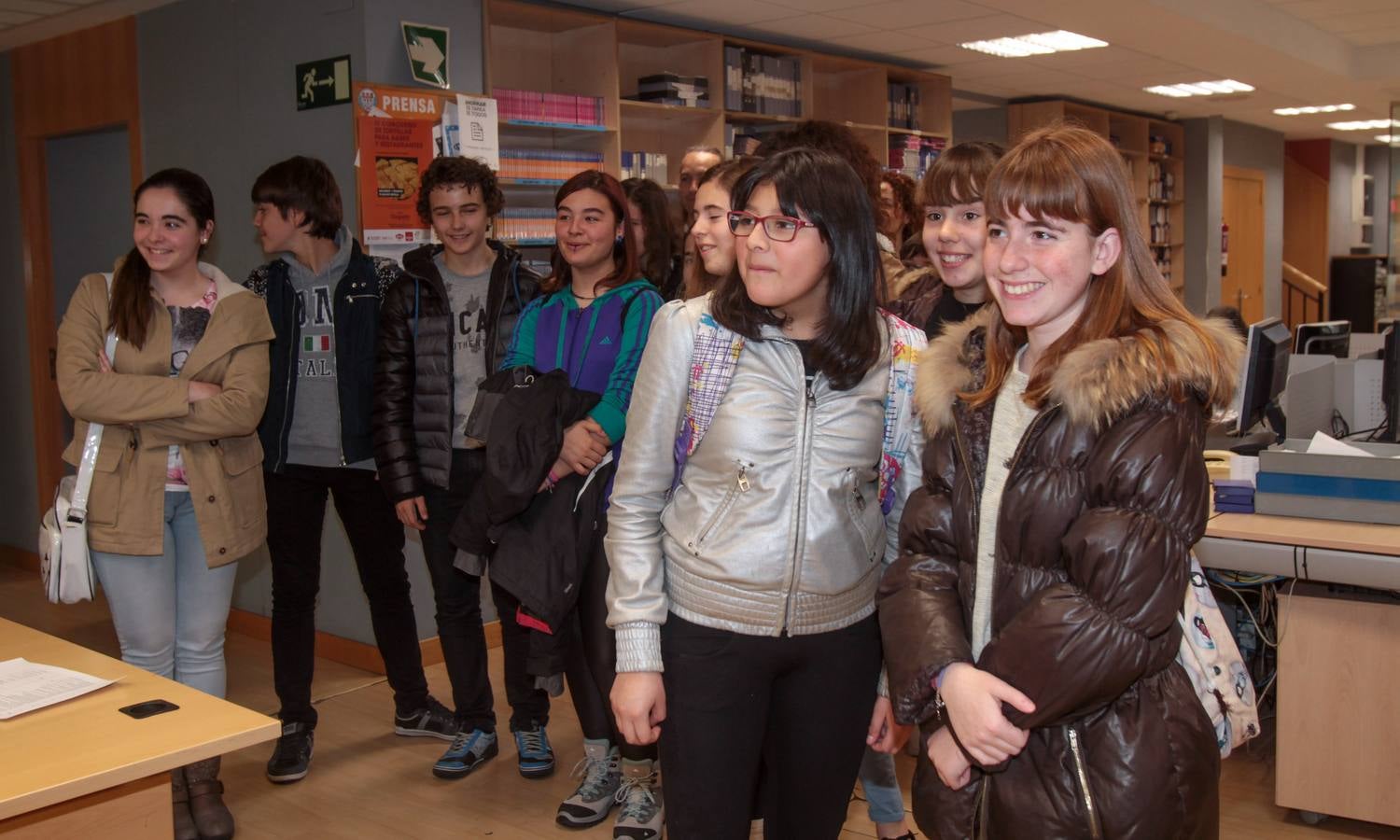 Los alumnos de 1º y 2º de la ESO del IES Gonzalo de Berceo visitan la multimedia de Diario LA RIOJA