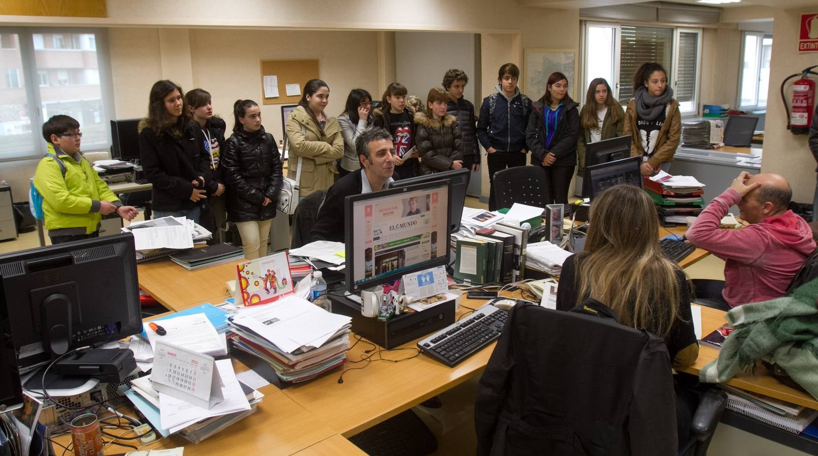 Los alumnos de 1º y 2º de la ESO del IES Gonzalo de Berceo visitan la multimedia de Diario LA RIOJA