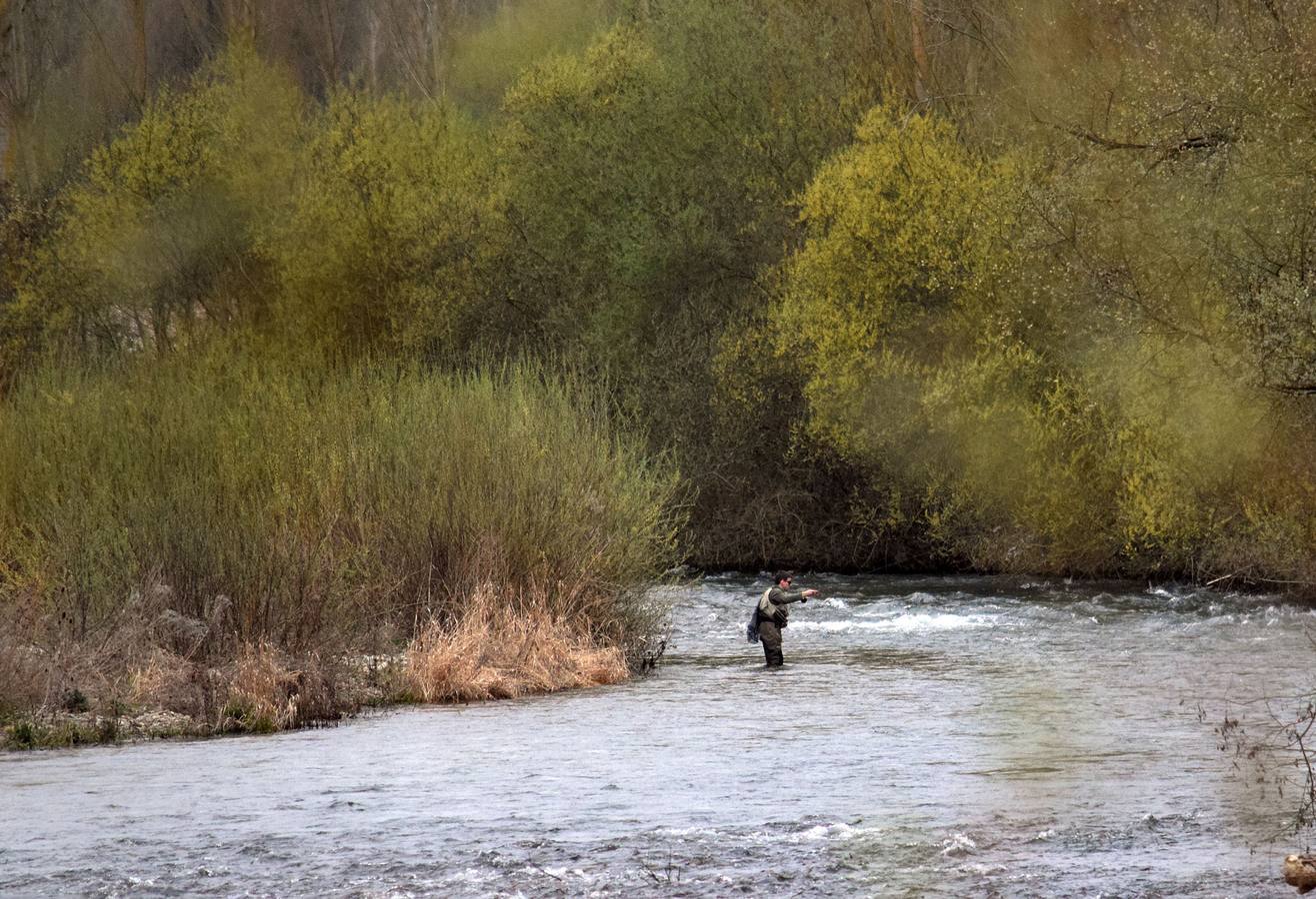 Primera jornada de pesca en La Rioja