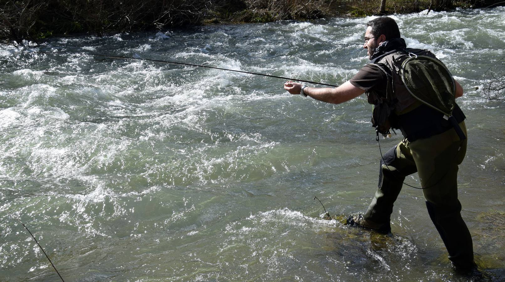 Primera jornada de pesca en La Rioja