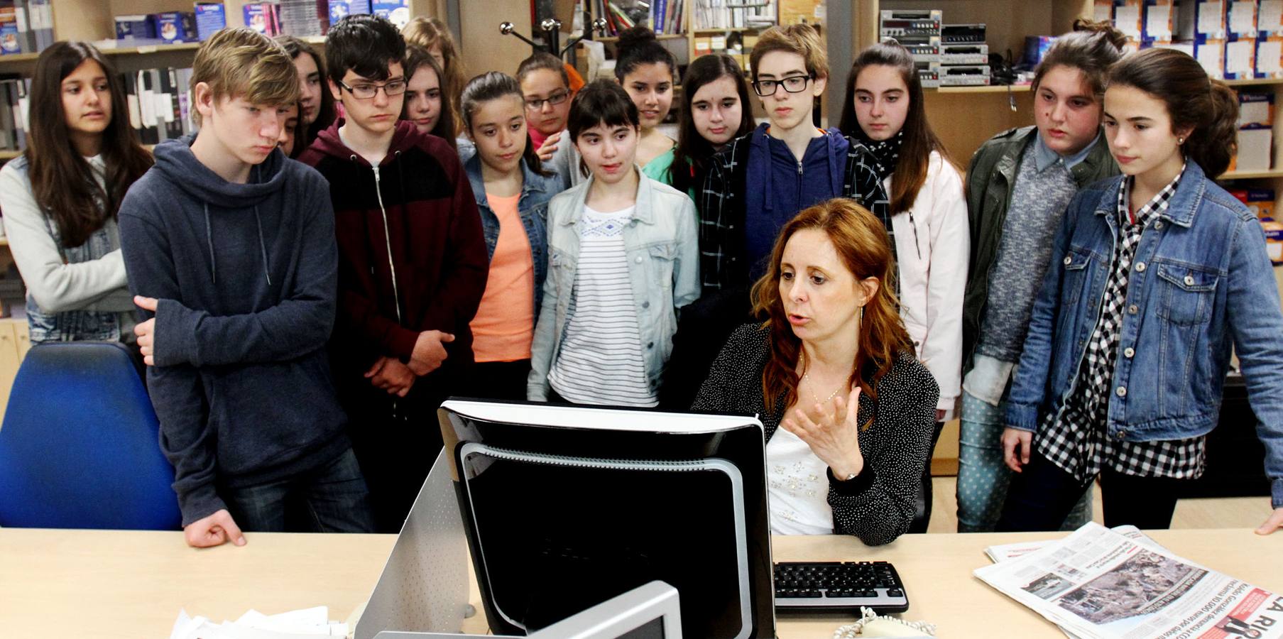 Los alumnos de 2º D de la ESO de Sagasta visitan la multimedia de Diario LA RIOJA
