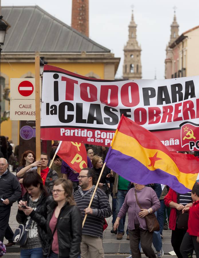 Manifestación del Primero de Mayo en Logroño