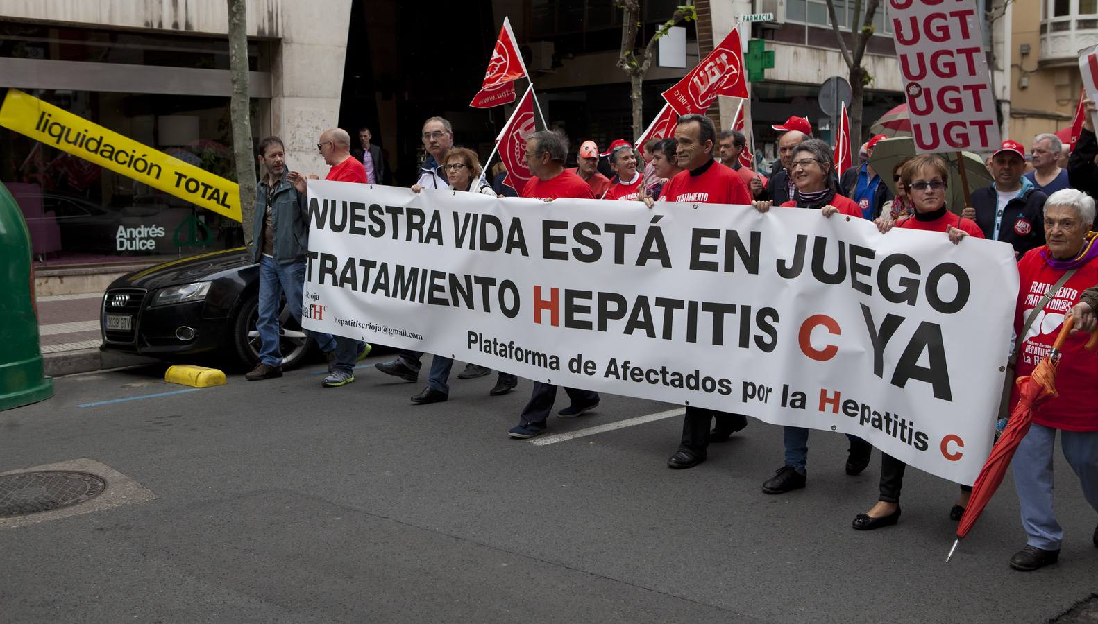 Manifestación del Primero de Mayo en Logroño