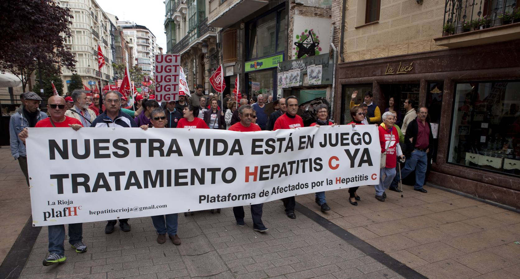 Manifestación del Primero de Mayo en Logroño