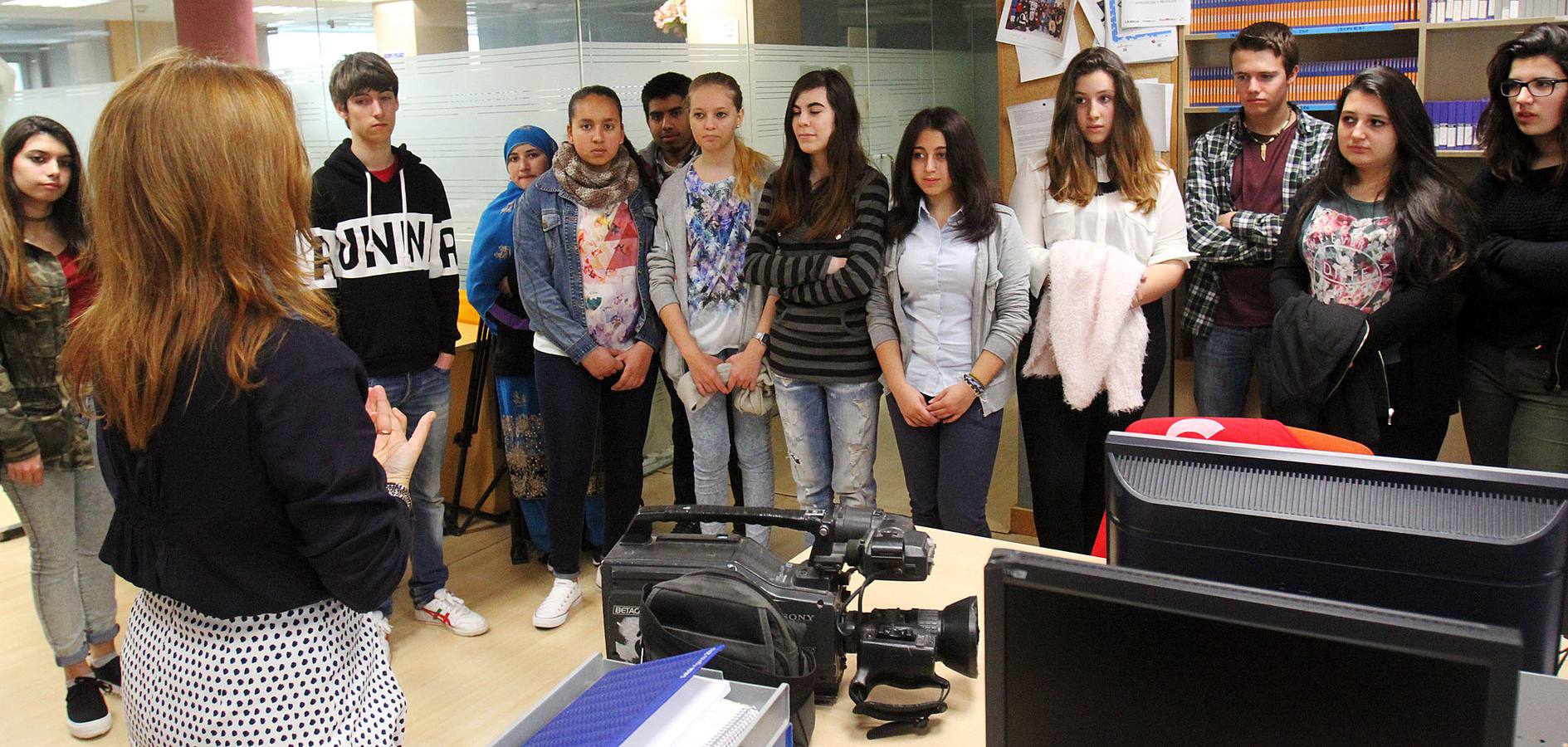 Visita de alumnos del IES Comercio