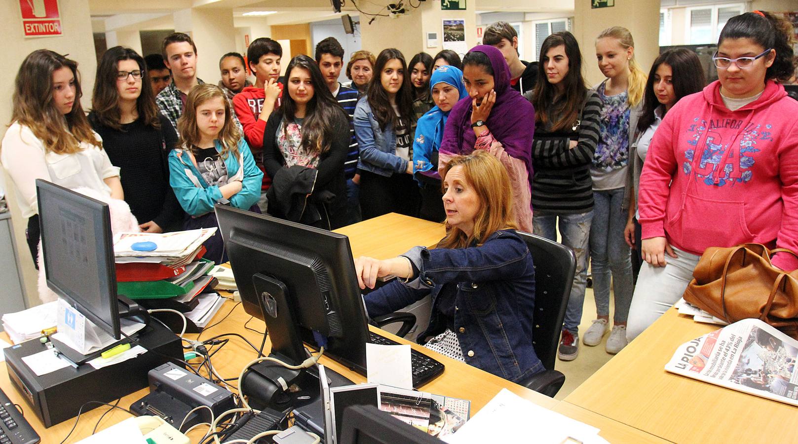 Visita de alumnos del IES Comercio