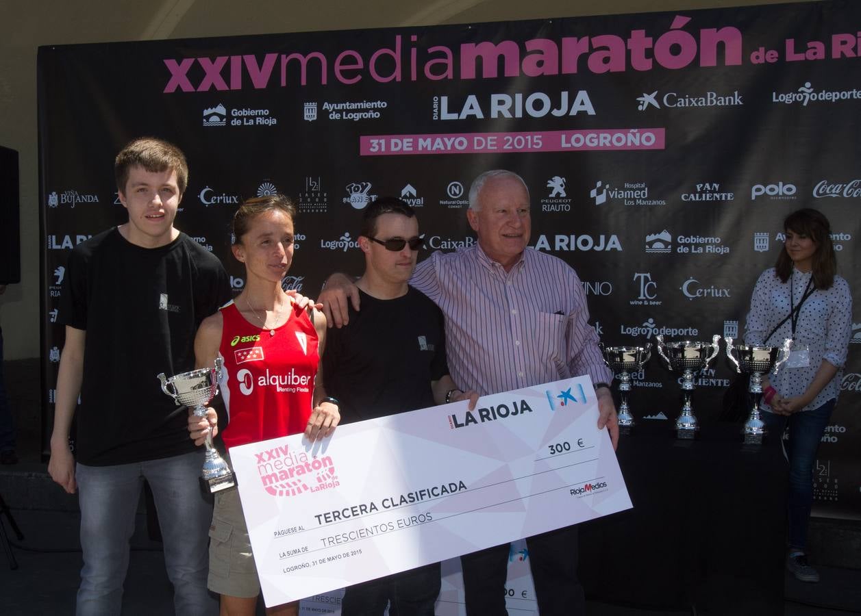 Media Maratón de La Rioja: El podio