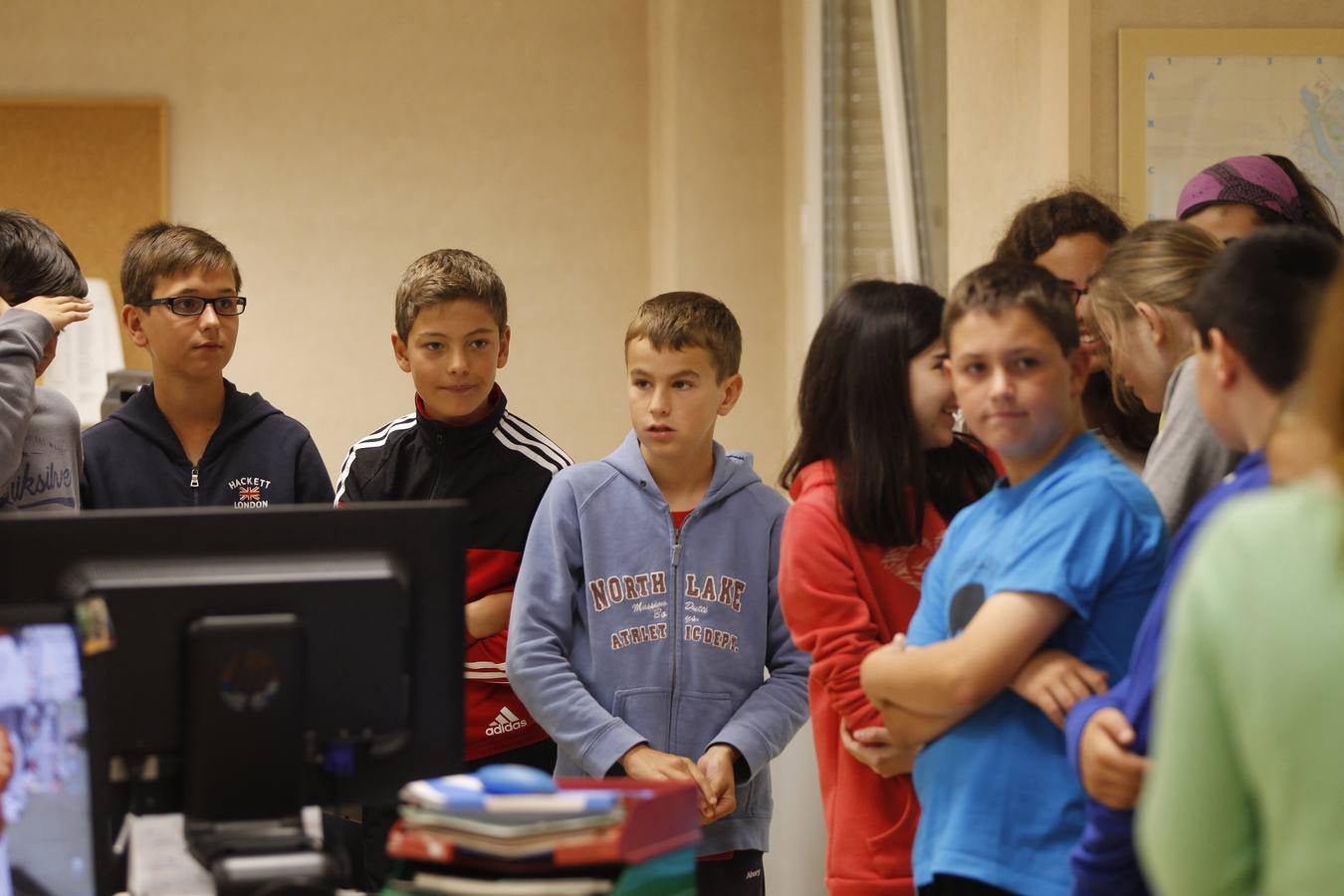 Los alumnos de 6º A del Colegio Las Gaunas de Logroño visita la multimedia de Diario LA RIOJA