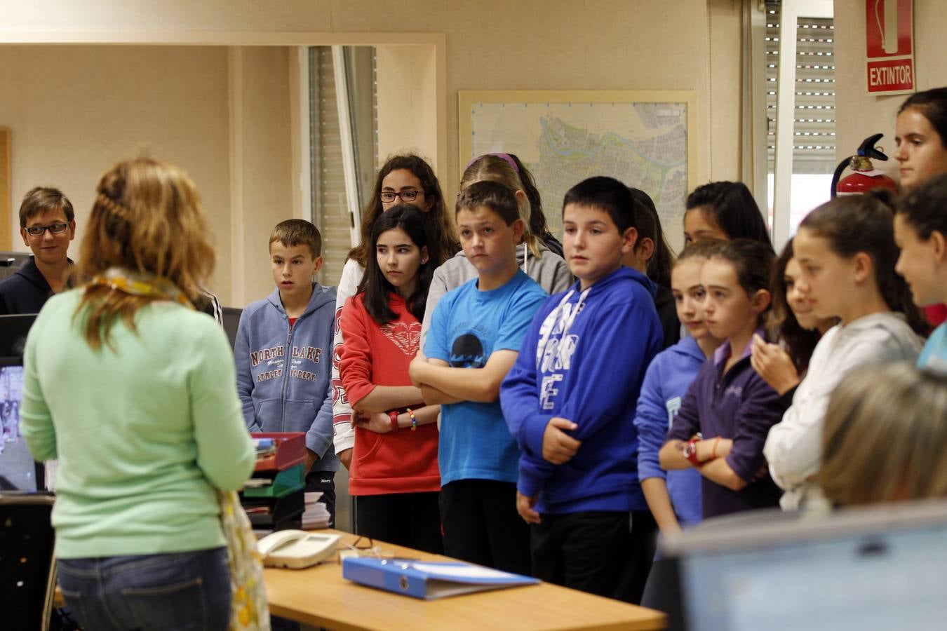 Los alumnos de 6º A del Colegio Las Gaunas de Logroño visita la multimedia de Diario LA RIOJA