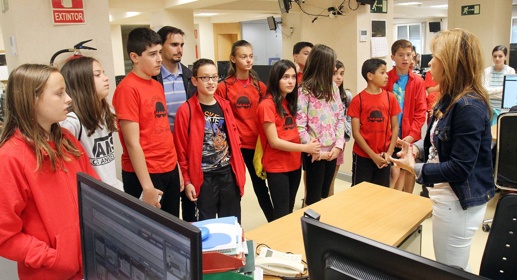 Los alumnos de 6 º C del Colegio Las Gaunas de Logroño visitan la multimedia de Diario LA RIOJA
