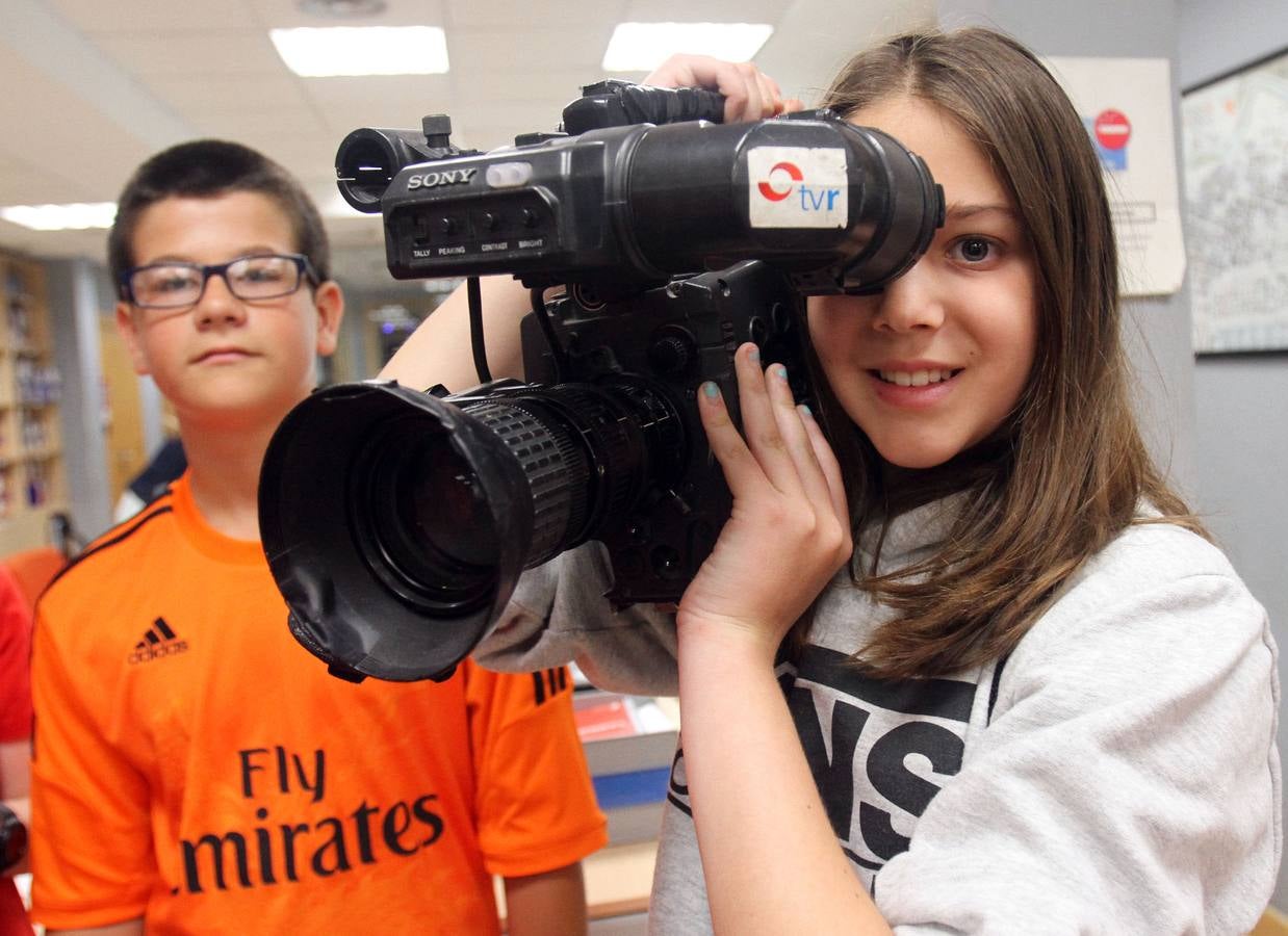 Los alumnos de 6 º C del Colegio Las Gaunas de Logroño visitan la multimedia de Diario LA RIOJA