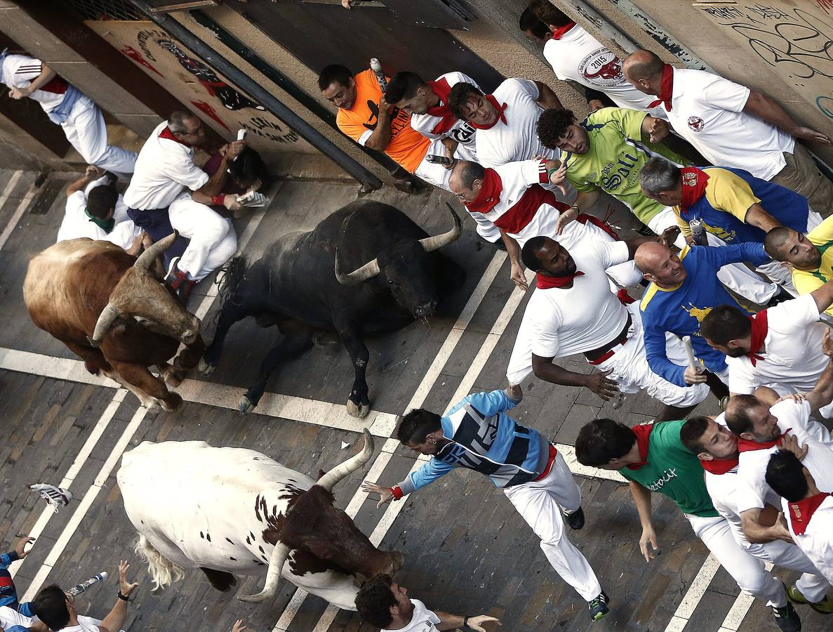 Así ha sido la cogida del joven de Calahorra herido por asta de toro en San Fermín
