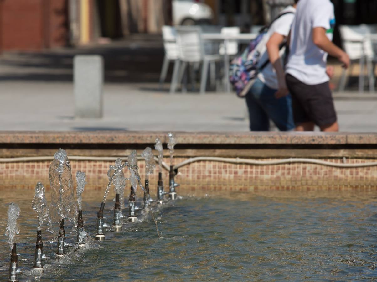 Logroño se derrite con el calor