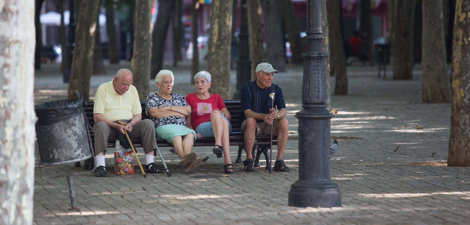 Logroño se derrite con el calor