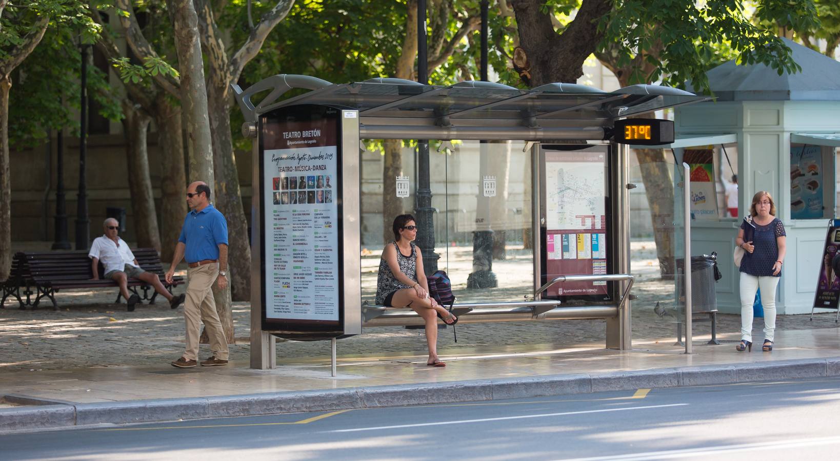 Logroño se derrite con el calor