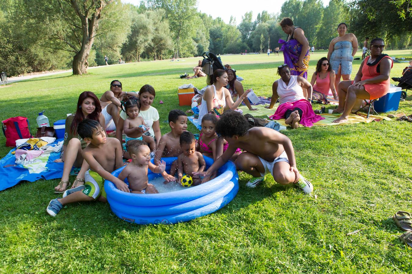 Logroño se derrite con el calor