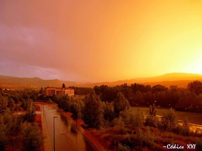 El cielo de Albelda tras la tormenta