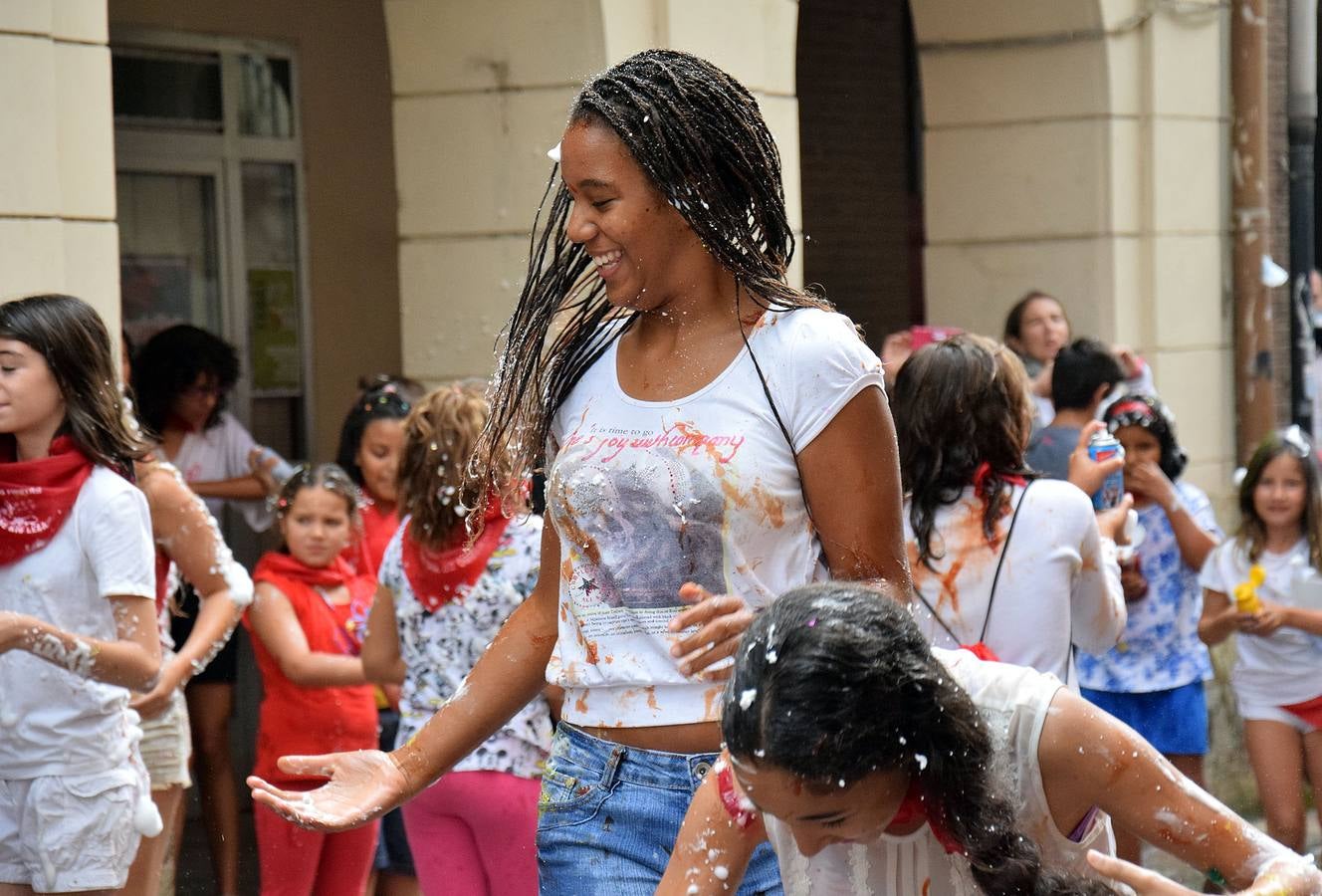 El cohete da inicio a las fiestas de Murillo