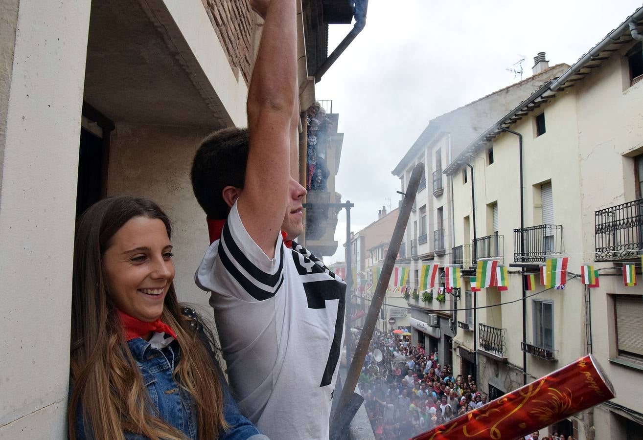 El cohete da inicio a las fiestas de Murillo