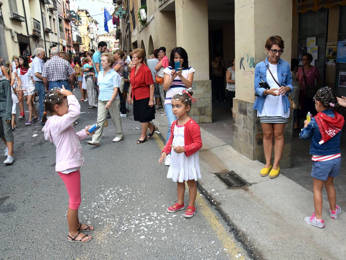 El cohete da inicio a las fiestas de Murillo