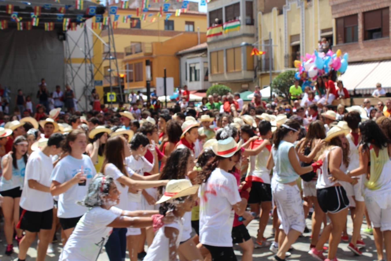 Chupinazo festivo en Rincón de Soto