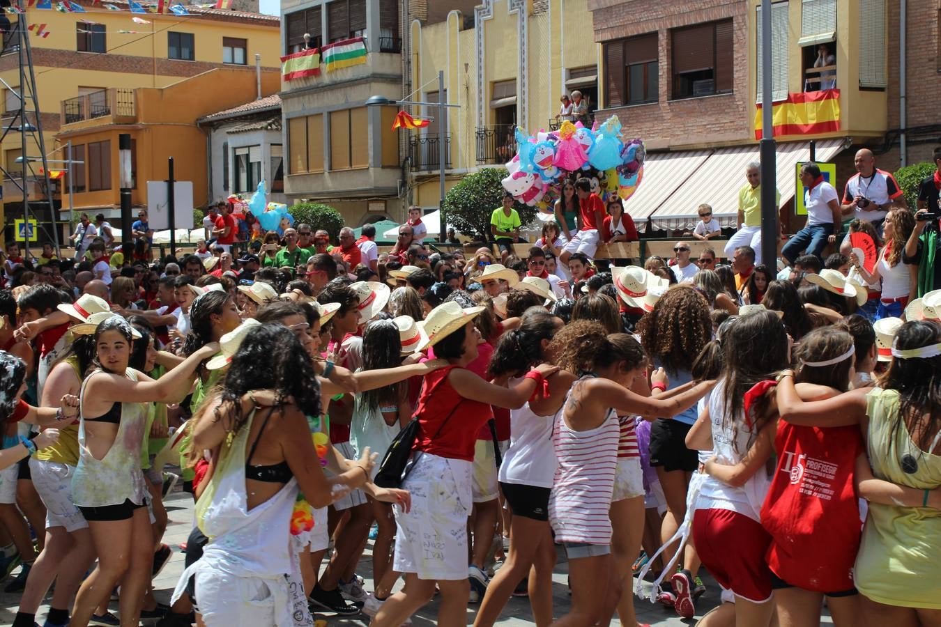 Chupinazo festivo en Rincón de Soto