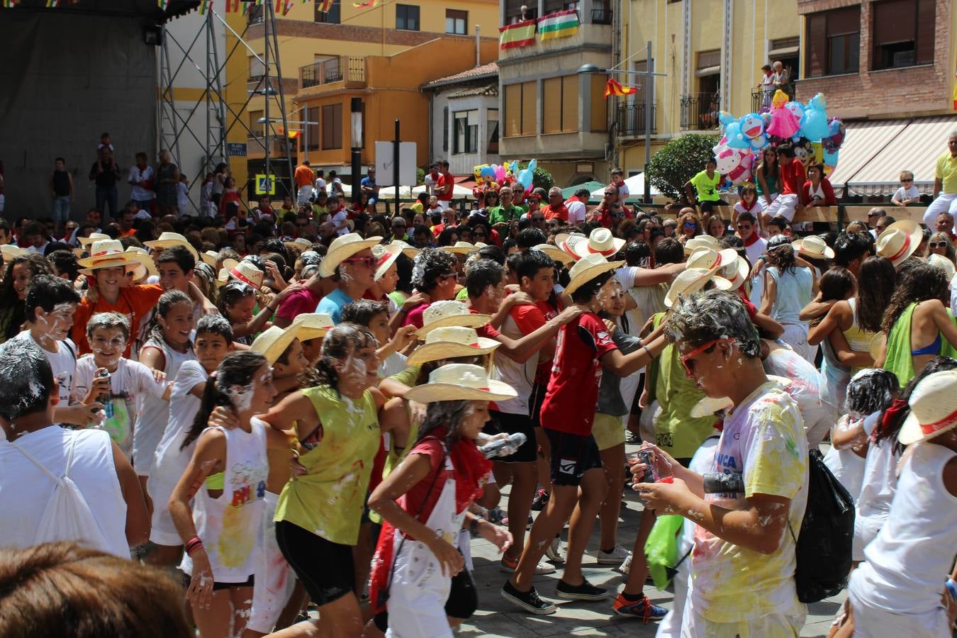 Chupinazo festivo en Rincón de Soto