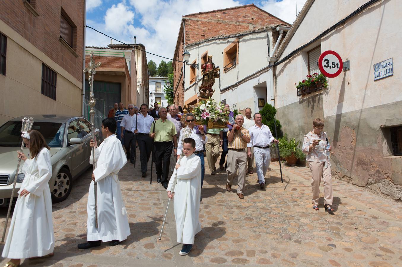 Procesión y degustaciones en Navarrete