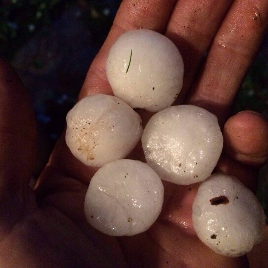 Granizada en Albelda, Nalda, Islallana, Nieva y Torrecilla