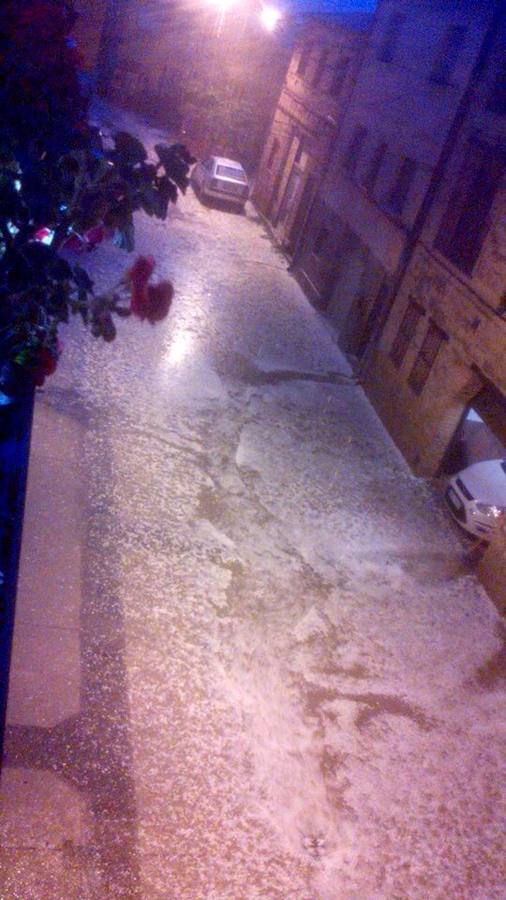 Granizada en Albelda, Nalda, Islallana, Nieva y Torrecilla