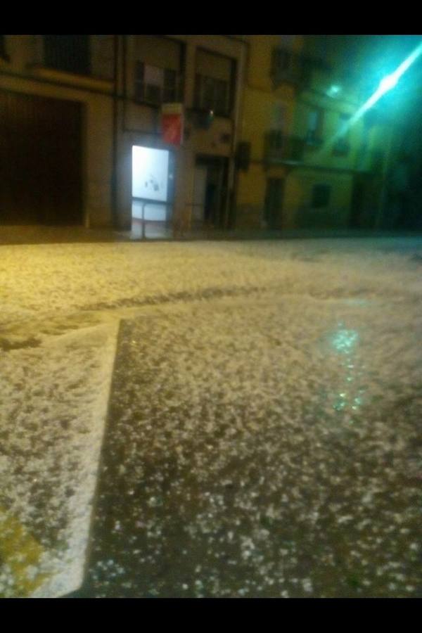 Granizada en Albelda, Nalda, Islallana, Nieva y Torrecilla