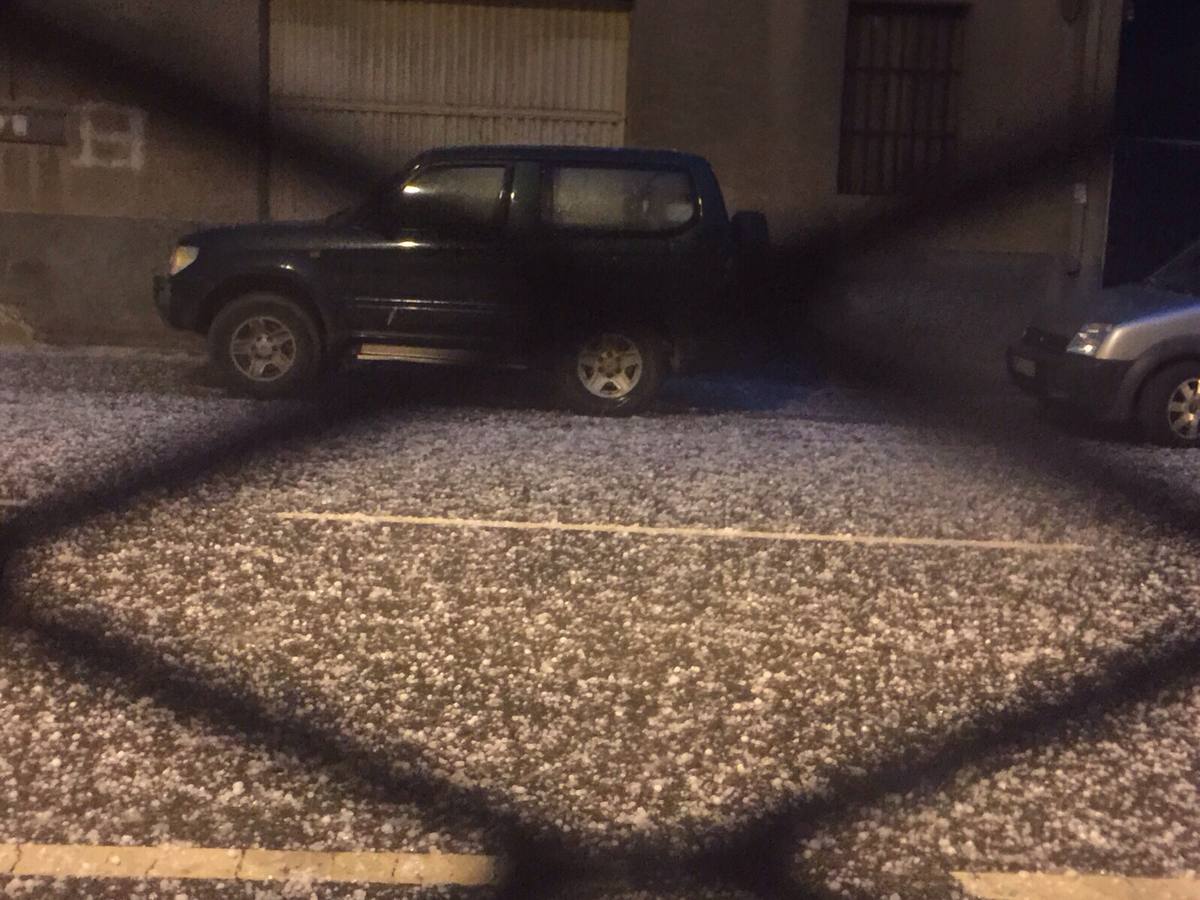 Granizada en Albelda, Nalda, Islallana, Nieva y Torrecilla