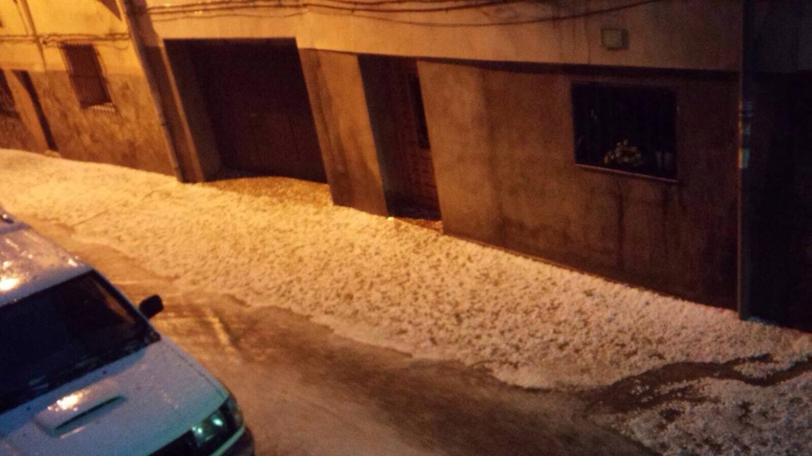 Granizada en Albelda, Nalda, Islallana, Nieva y Torrecilla