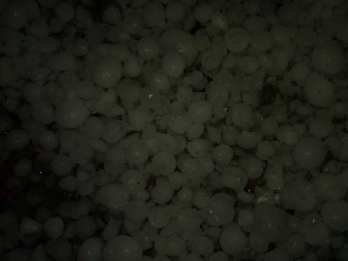 Granizada en Albelda, Nalda, Islallana, Nieva y Torrecilla