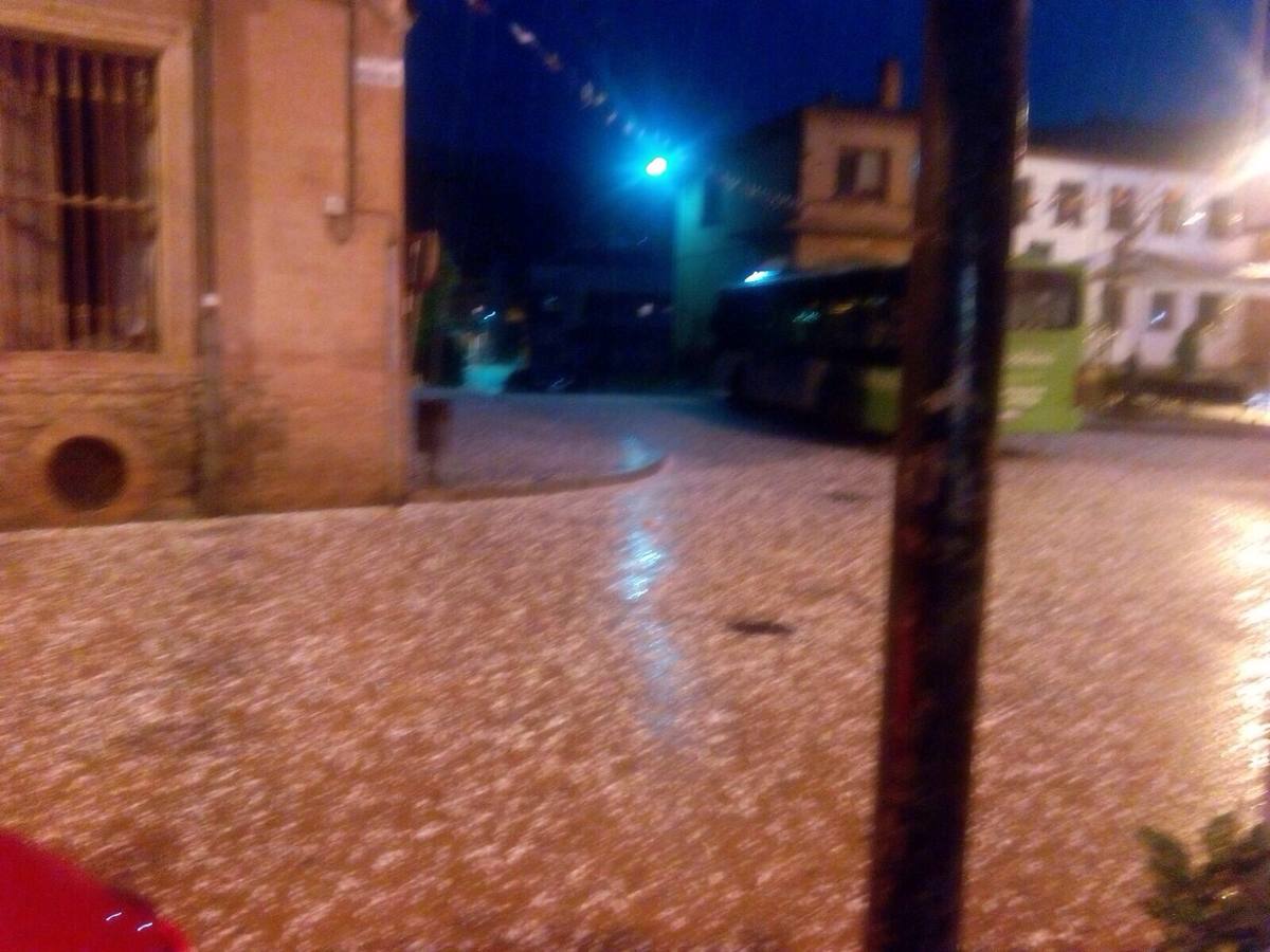 Granizada en Albelda, Nalda, Islallana, Nieva y Torrecilla