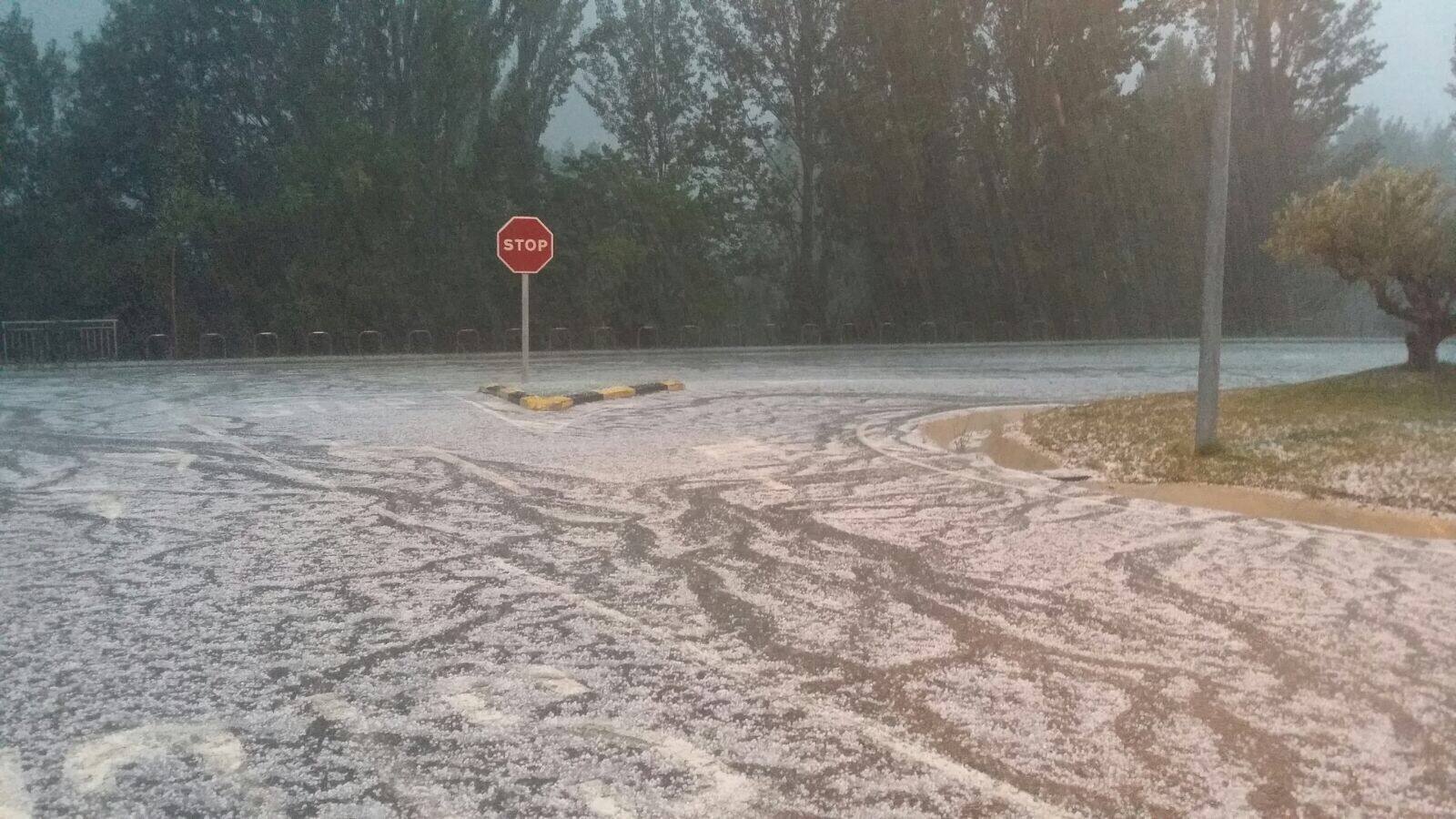 Granizada en Albelda, Nalda, Islallana, Nieva y Torrecilla