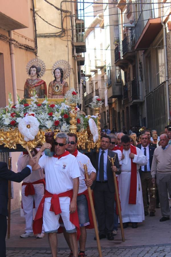 Autol, de procesión por San Adrián y Santa Natalia