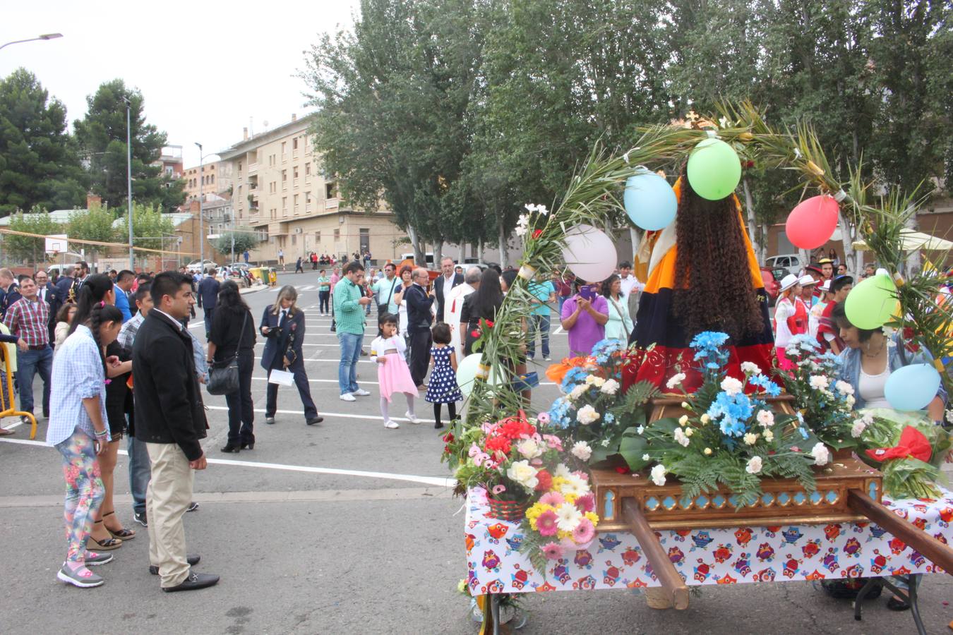 La comunidad ecuatoriana celebra la Virgen del Cisne en Alfaro